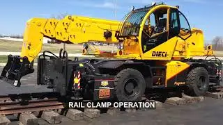 Dieci 50.21 Telehandler with Mitchell Friction Drive Hi-Rail Rail Gear Video | Mitchell Rail Gear