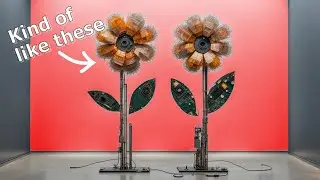 I turned E Waste Into Fine Artwork Wall Flowers