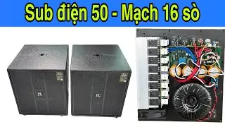 Sub điện 50 RCF mạch 16 s&ograve; c&ocirc;ng suất khủng