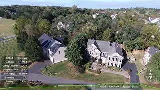 Parrot Bebop Flight Plan 360 Degree Spin with Data Overlay