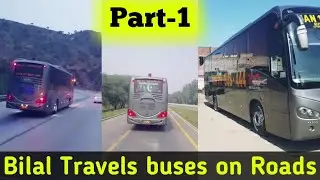 Bilal Travels beautiful buses on Roads Compilation
