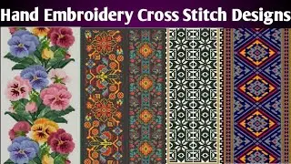 Hand Embroidery Cross Stitch Designs// Cross Stitch Designs#cookncraftainment 