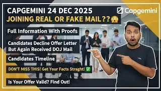 Capgemini 24 Dec Joining Mail: Real Or Fake? ⚠️ Full Proof & Status Check | DOJ Update 2025