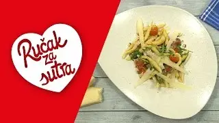 Pljukanci s pršutom i rikulom