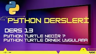 Python Turtle Dersleri #1 || Python Turtle Modülü nedir ?