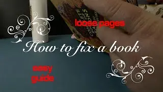 how to repair a book