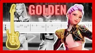 Huntrix - Golden KPop Demon Hunters| Easy Guitar Tab Tutorial + PDF Download 🎸