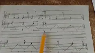 Rhythmic Pattern: (3 4 time signature)