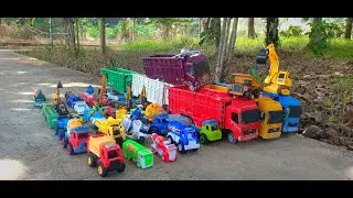 🚚🚒KEREN‼️Truk Tronton Panjang Bongkar Mobil Mobilan Balap, Truk Oleng, Mobil Molen, Excavator