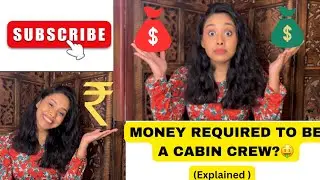 MONEY REQUIRED TO BE A CABIN CREW✈️ #indigoairlines #airhostess #cabincrew #flight #aviation