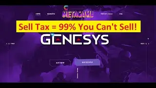 Metagames Crypto Coin Scam 🛑 Be Aware!! Sell Tax 99% You Can't Sell!