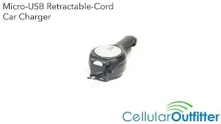 Micro-USB Retractable-Cord Car Charger | CellularOutfitter.com