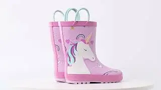 Keep Little Feet Dry and Comfy! 🌧️✨ Lightweight Boys' Rain Boots with Cozy Cotton Lining and Easy