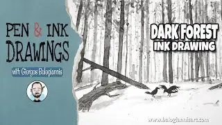 The Dark Forest Ink Drawing &ndash; Speed Art Tutorial