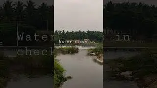 water fall in check dam #checkdam #waterfalls #agriculture #farming #nature
