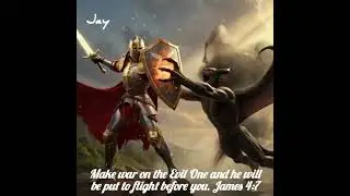 make war on the Evil One and he will be put to flight before you.#prayer #jesus #dailybibleverse