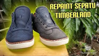 REPAINT SEPATU KULIT TIMBERLAND DENGAN VELLE SUEDE LEATHER DYE