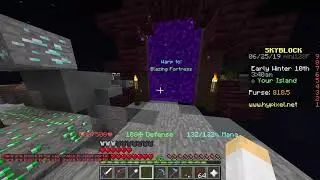 Hypixel Skyblock: Portal to the Blazing Fortress Item Demonstration