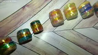 Recycled Paper and Resin Iridescent Handmade Beads 