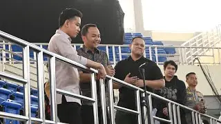 Wapres Gibran Tinjau Gor Indoor Manahan