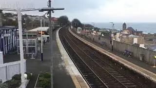 70814 and 56087 Top in tail passing Kinghorn