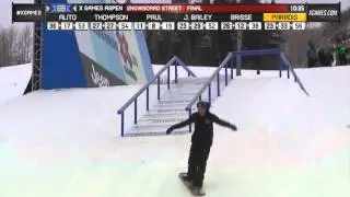 Louis-Felix Paradis Run 3 Men's Snowboard Street Finals - X Games