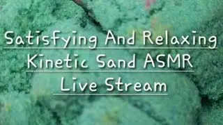 Oddly Satisfying Kinetic Sand ASMR LIVE | Relaxing & Crunchy Sounds