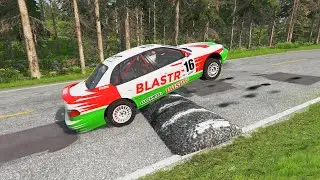 BeamNG Drive - Numerous Cars Vs Speed Bumps #7 | Phodeo BeamNG