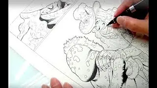 Watch Yukito Kishiro draw Battle Angel Alita (long versions)
