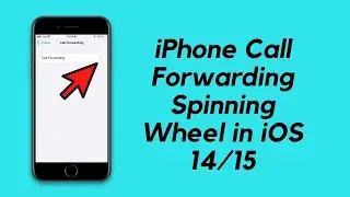 call forwarding spinning wheel stuck on iphone
