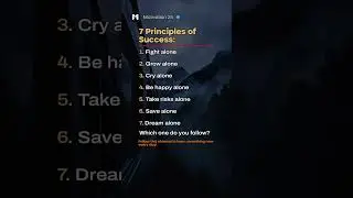 7 Principles of Success! ##success #motivation #video #shorts #viralvideo #foryou #love #life #like