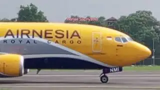 BOEING 737-300 PK-NMI*NAOMI* AIRNESIA ROYAL CARGO Take Off Di Halim PerdanakusumaJakarta#supriyatno#