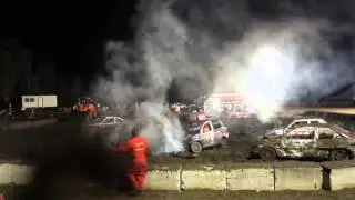 erin fall fair small car heat 3  2014 demolition derby