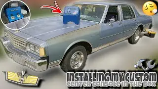 Placing the Custom Center Console I Made in the Box Chevy