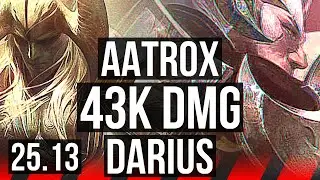 AATROX vs DARIUS (TOP) | Legendary, 15/3/15, 43k DMG | KR Master | 25.13