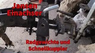 Einachser Jansen MGT 420 Radgewichte und Schnellkuppler