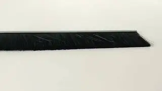 black nylon metal channel strip brush 21