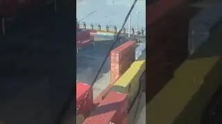 Longshoreman TRAINING to OPERATE the crane! #portlife #shortsfeed #longshoreman #shorts #docklife