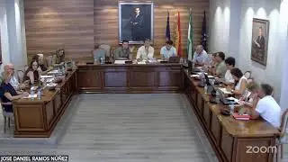 Pleno ordinario 25 agosto 2025