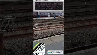 East Midlands Railway Regional Class 170 'Turbostar' departing Crewe! #shorts
