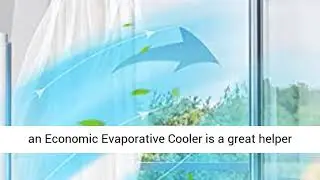 Evaporative Air Cooler   HiFresh 43 In Cooling Fan w4 Ice Packs, 3 Speeds & Cooling Mode 600CFM Swam
