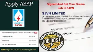 🔥 SJVN Executive Trainee Recruitment 2025 | High Salary, Career Growth & Service Bond Revealed!