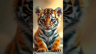 This Mini Baby Tiger is Cuteness Overload! 🐯💕. #babyTiger #tigercubs #fluffy #cuteanimals