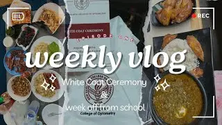 Weekly Vlog Ep 1 - White Coat Ceremony & Week off from school - Optometry Student