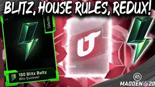 BLITZ PROMO PREVIEW AND 2 REDUX PULLS! [HOUSE RULES, BLITZ OFFERS] MADDEN 20 ULTIMATE TEAM