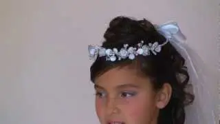Headband with Veil Style FG_923- White only