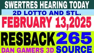 HEARING TODAY(FEBRUARY 13,2025) AND 2D LOTTO, HEARING HOT PAIRS LASTO.