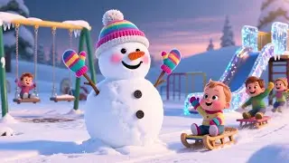 Winter Snowman With Baby | Fun Snowman Song for Kids | Cozy Winter Nursery Rhyme ⛄❄️