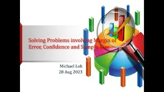 Solving Problems involving Margin of Error, Confidence & Sample Size