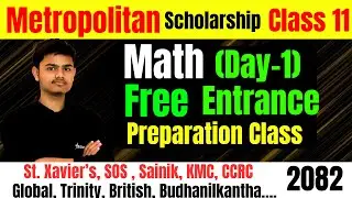 Metropolitan scholarship entrance preparation class || Class 11 entrance exam model questions 2082